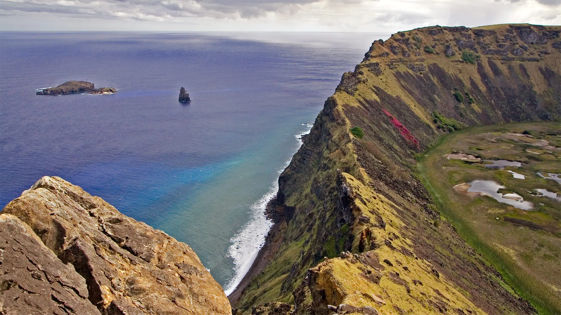 Orongo sur l'Île de Pâques