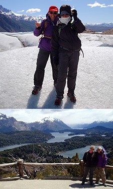 Rosine Boudon et Anick Potier en Patagonie