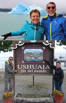 Marylis et Christian Bilardu en Patagonie argentine juqu'à Ushuaia