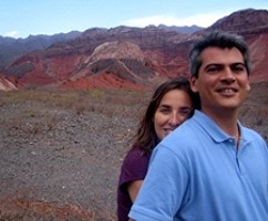 Sandra Fernández y Tomás Díaz en Argentina