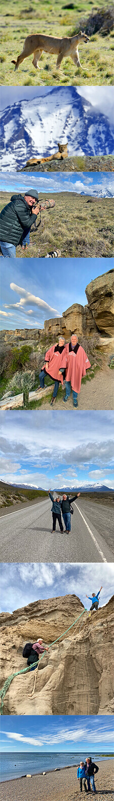 Agnès y Henri MARTIN en la Patagonia para un safari de Pumas