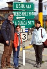 Galina, Hugues et Aglaïa Laurent en Argentine