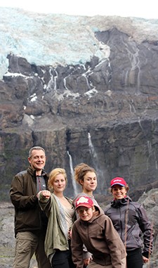 François, Andréa, Aurélie, Achille Raymond et Léa Grégori à Bariloche
