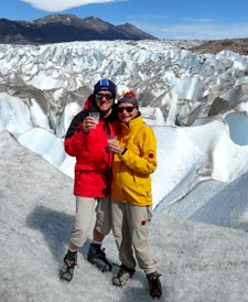 Nicole et Jacques Besse au sud de la Patagonie