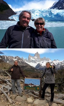 Louis et Brigitte Martin à Mendoza et en Patagonie