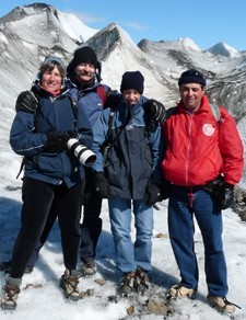 Odile, Frédéric, Alexandre Eglin et Yannick Joselon en Patagonie argentine et chilienne