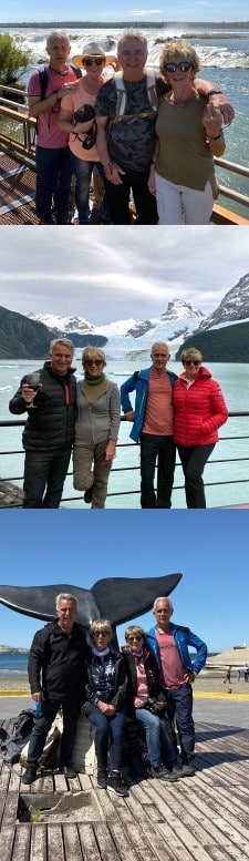 Isabelle et Bruno Lopez, Chantal et Bernard Cortes en Patagonie et aux Chutes d'Iguazu