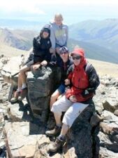 La famille Preud'homme : Vanessa, Pascal, Noéline et Cyril en Patagonie argentine