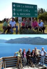 Françoise et Marcel Dupin, Annie et Yves Guibreteau, Claudine et Pascal Bellveire en Argentine et au Chili