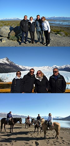 La famille Gaillard : Philippe, Florence, Vincent et Audrey en Argentine
