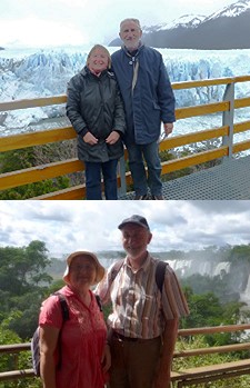 Patrick et Janine Saulas en Argentine