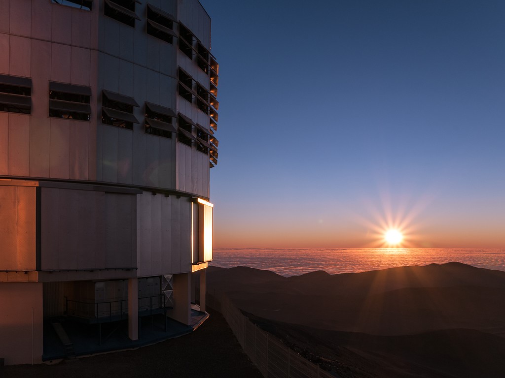 El Very Large Telescope del Cerro Paranal en el norte de Chile