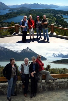 Primo et Jacqueline Bursik, André et Paulette Schule en Argentine et au Chili