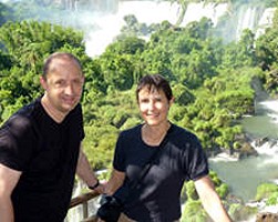 Françoise Lumay et Michel Vanstals en Argentine