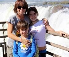 Aurélia, Swann et Maëlia Modica en Argentine