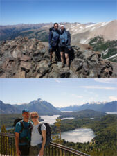 Aline and Yohann Mailly on their honeymoon trip in Argentina