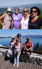 Annick Borie, Sylviane, Valérie et Marie-France en Argentine