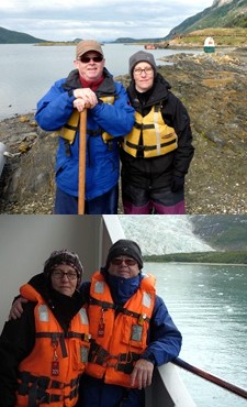 Agnès Boivin et Étienne Aubry en Patagonie