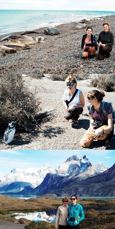 Anna Doshina et Olga Khroesjtsj en Patagonie