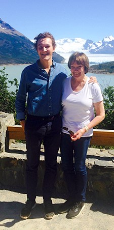 Gaspard Hambuckers et Brigitte Desaive en Patagonie